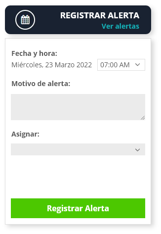 Registrar Alerta